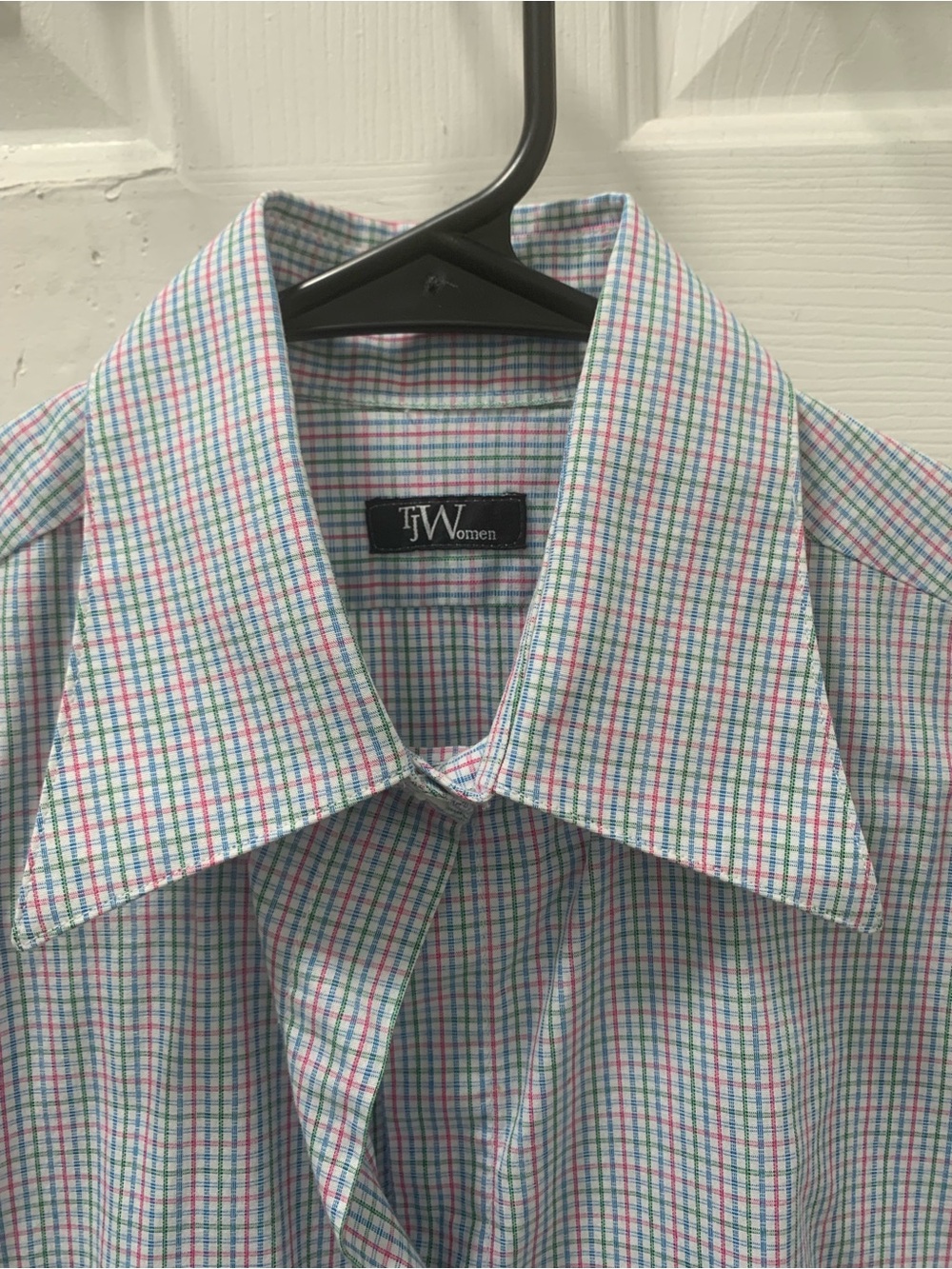 Multicolored Checkered Button-Down Fitted Shirt